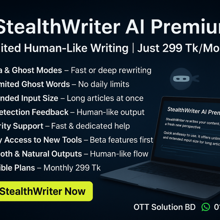 Stealthwriter AI Premium (Yearly)