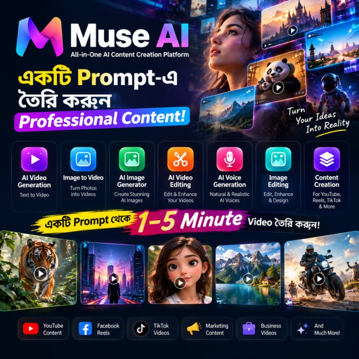 Muse AI – AI Video, Image & Voice Generator